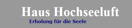 Haus Hochseeluft